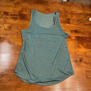 Lululemon Women's Set The Course Open Back Tank Frosted Pine green no size tag